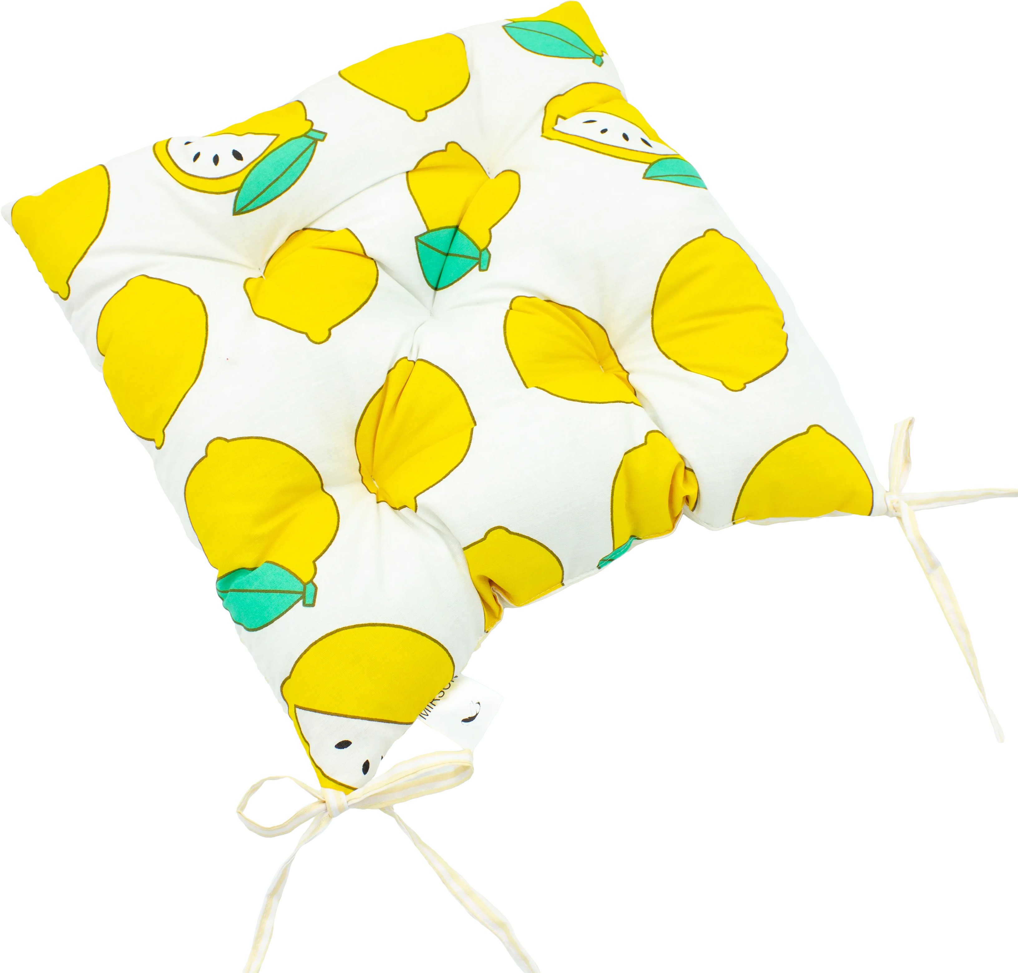 Подушка для стула MirSon Бязь Принт 17-0531 Striped Lemon 50х50 см (2200006276890) - Фото 1