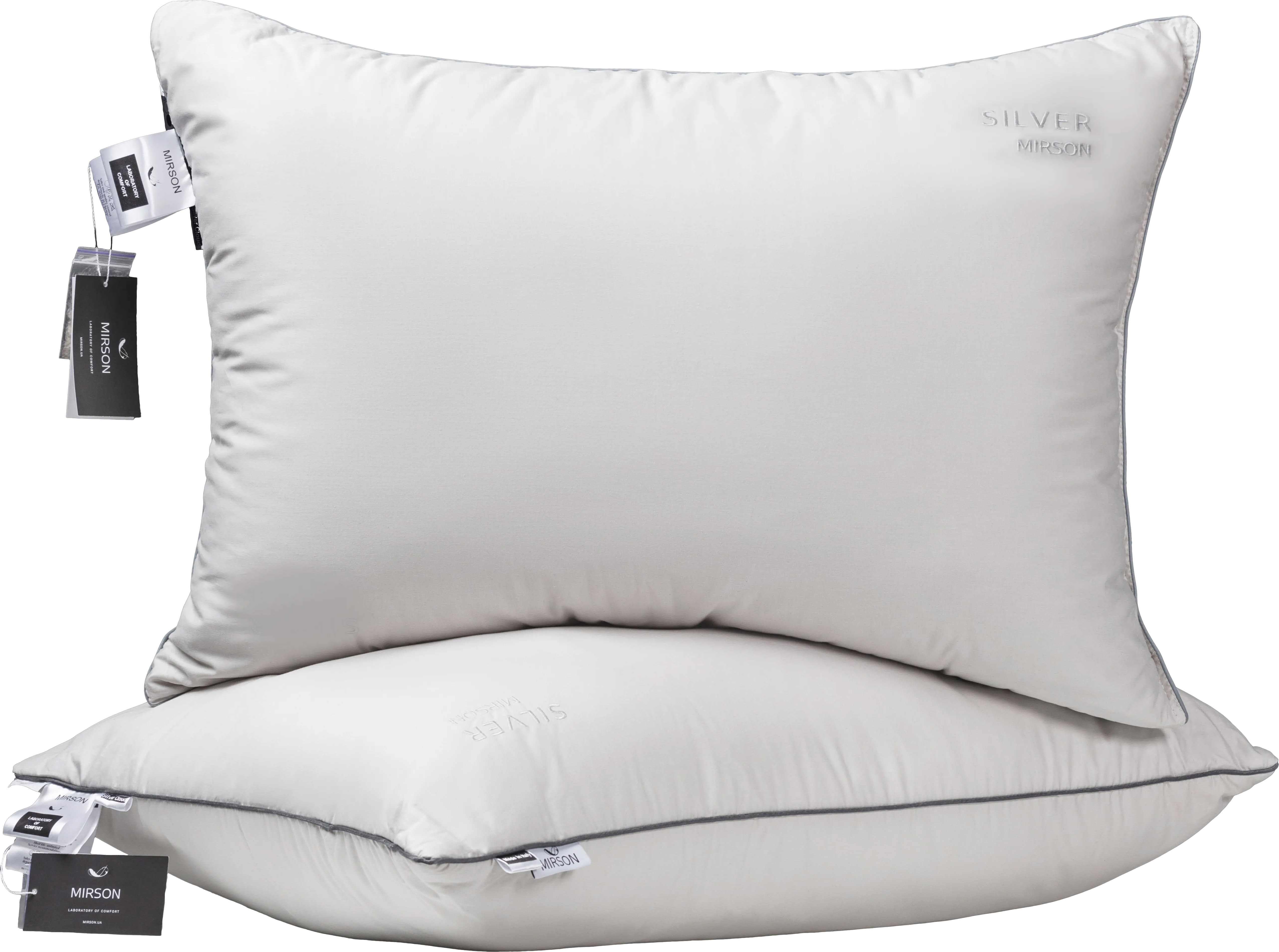 Купити Подушка стандартна MirSon №1026 "Silver Cloud" з евкаліптом висока 40х60 (2200010363678) - Фото 1 Подушка стандартна MirSon №1026 "Silver Cloud" з евкаліптом висока 40х60 (2200010363678) - Фото 1