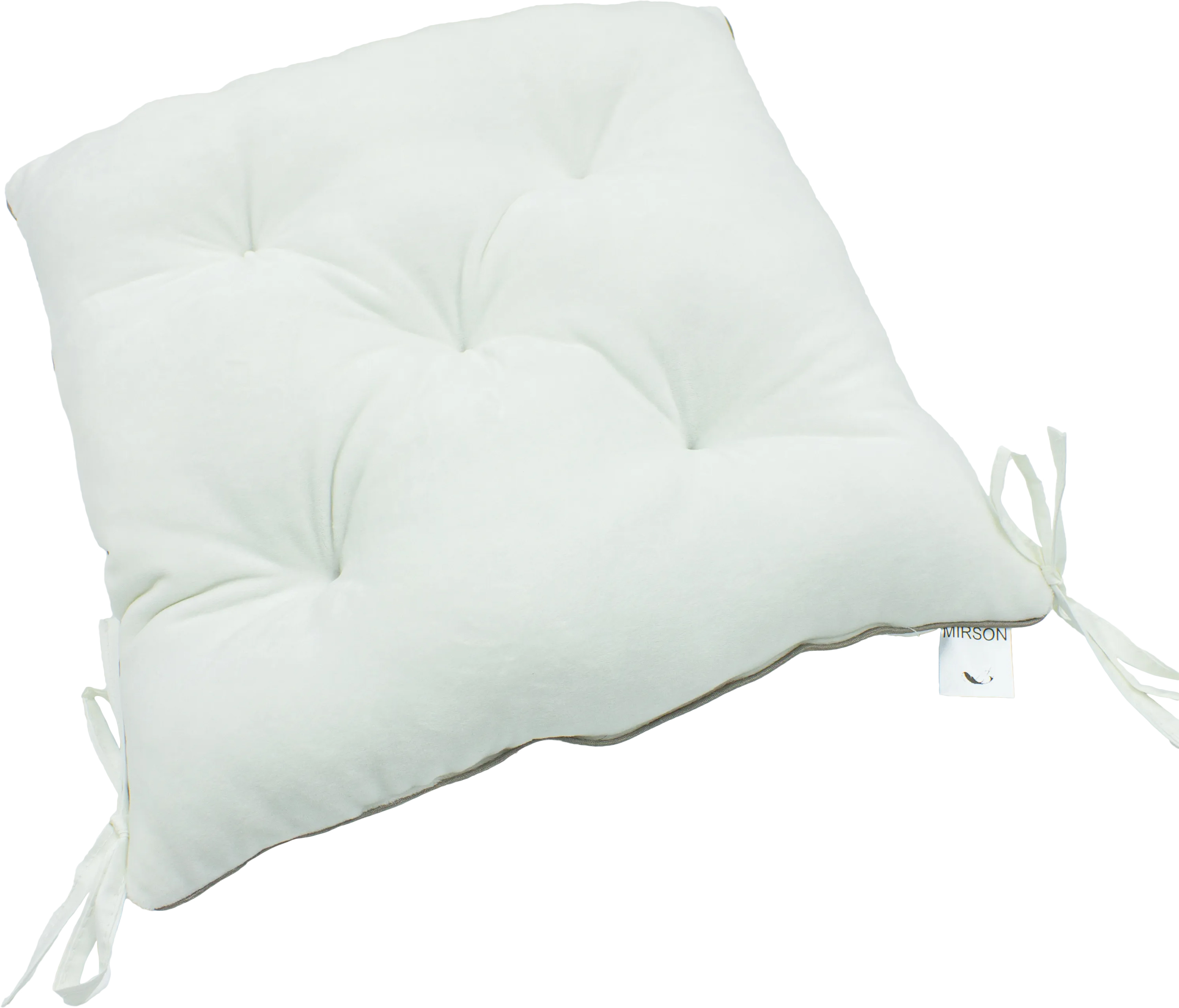 Подушка для стільця MirSon 28-0001 White Velvet 50х50 см (2200006275718) - Фото 1