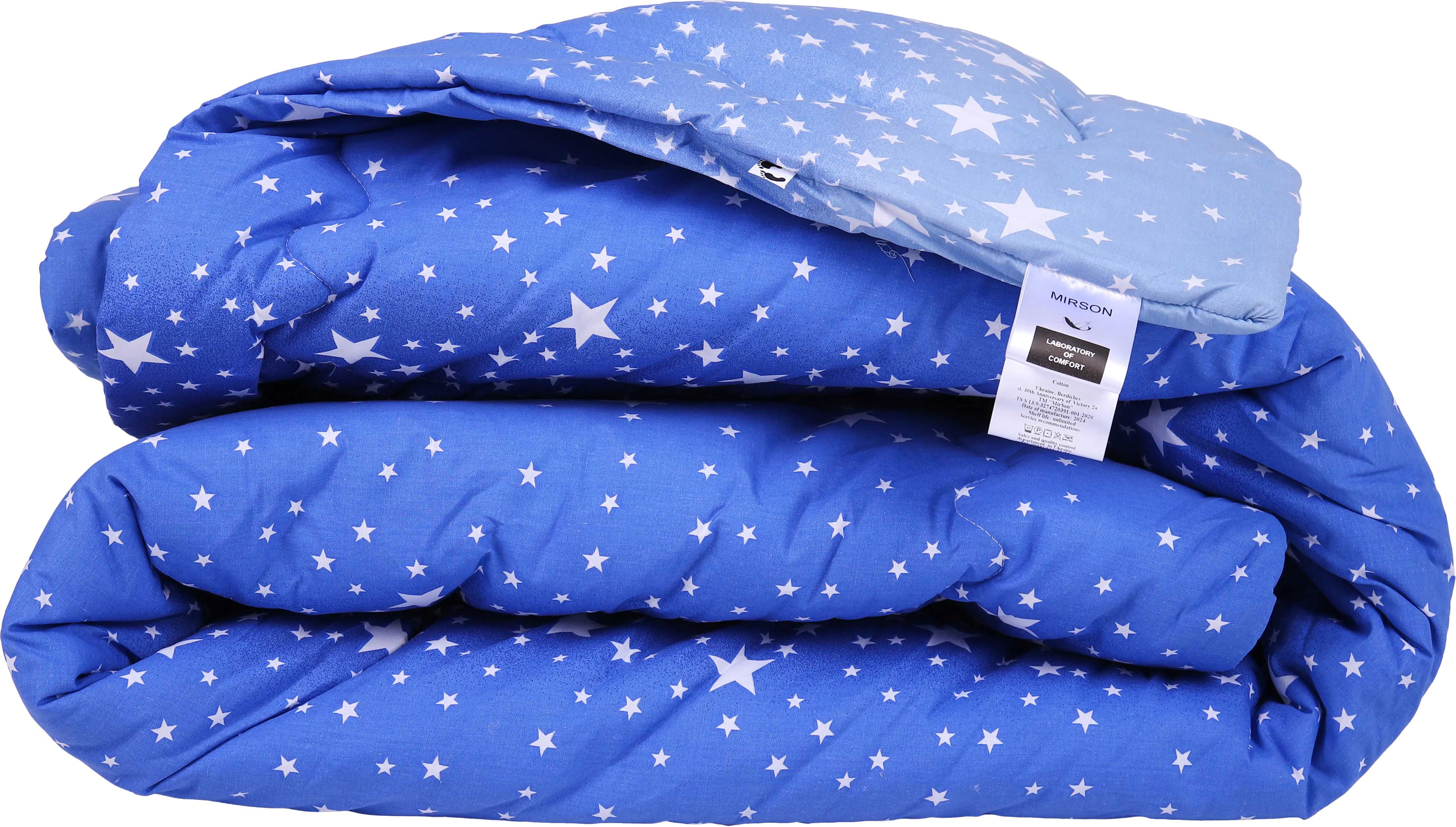 Ковдра дитяча демісезонна MirSon антиалергенна №224 Сolor Fun Line 17-0432 Milky Way EcoSilk 110х140 + нав 2 шт. (2200010850826) - Фото 1