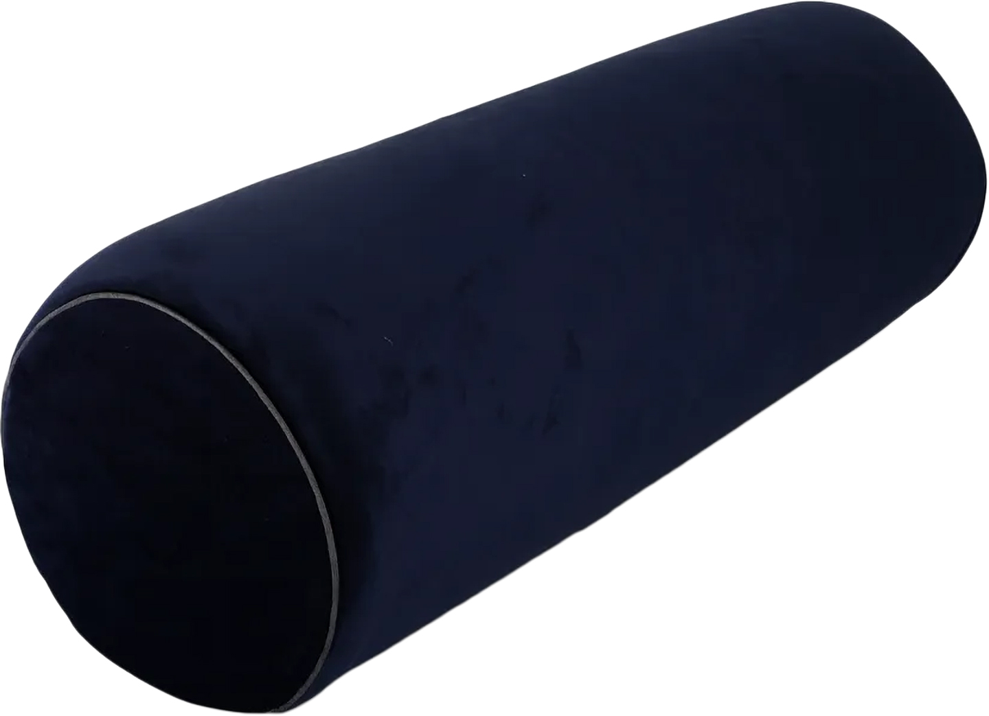 Подушка валик MirSon №8493 Velvet Line 28-0006 Navy blue Велюр Піна Memory Антиалергенна 50х20 см (2200006340027) - Фото 1