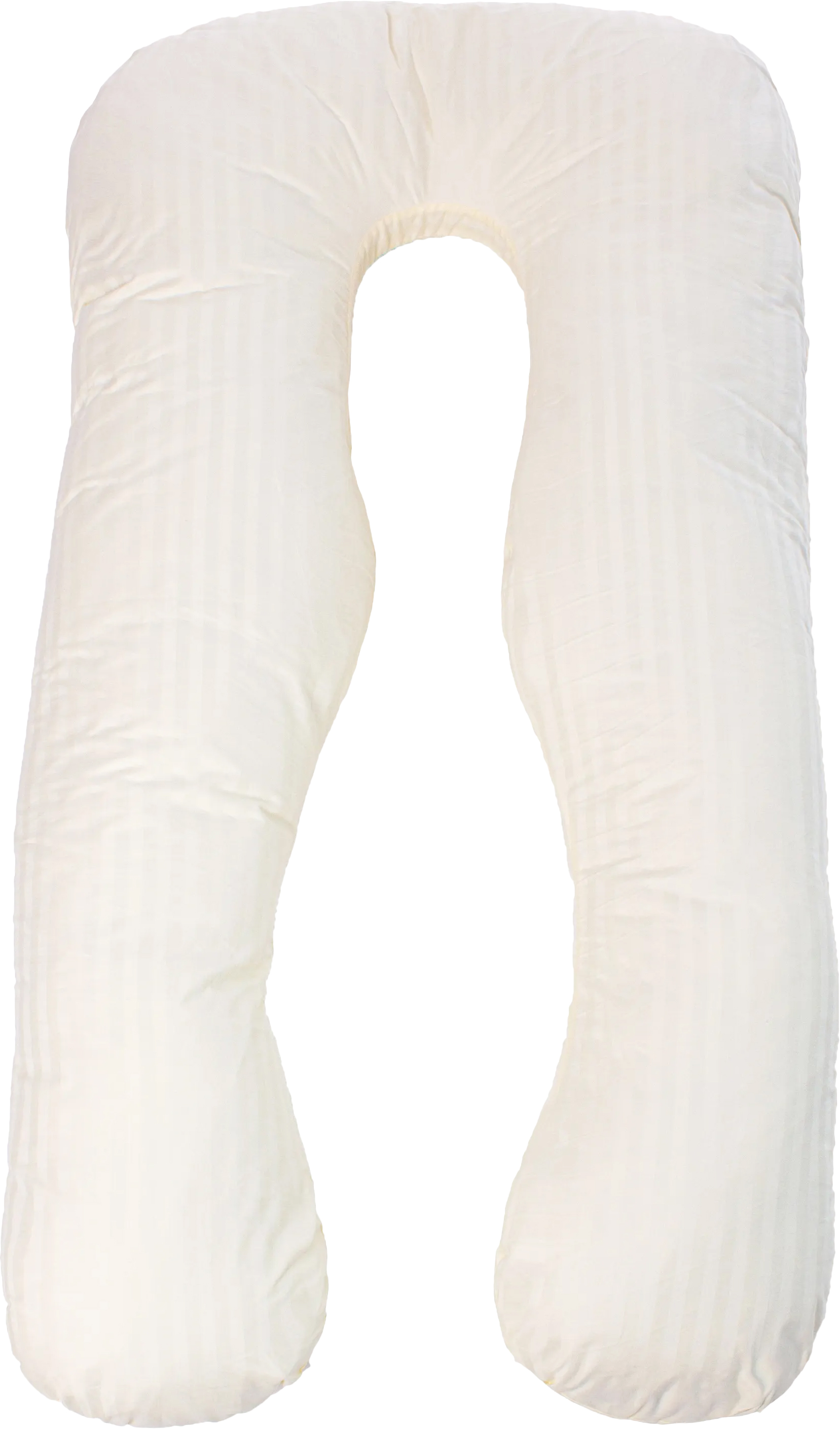 Подушка для майбутніх мам MirSon U-подібна № 8025 Satin Stripe Soft Yellow (2200006178637) - Фото 1