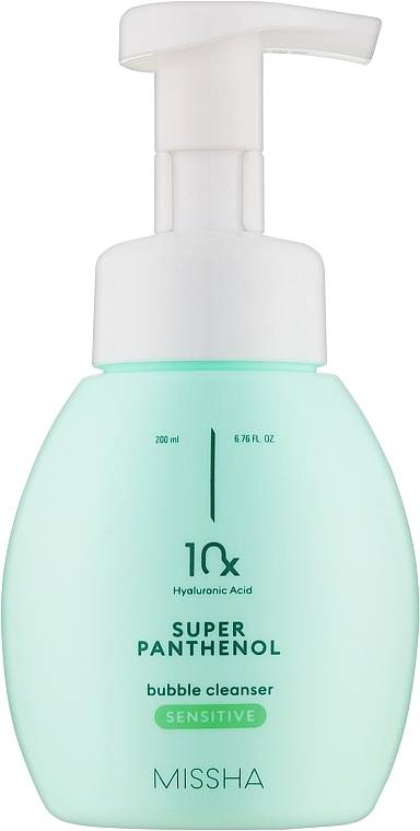 Пенка для умывания Missha Super Panthenol Bubble Sensitive с пантенолом 200 мл (8809747961450) - Фото 1