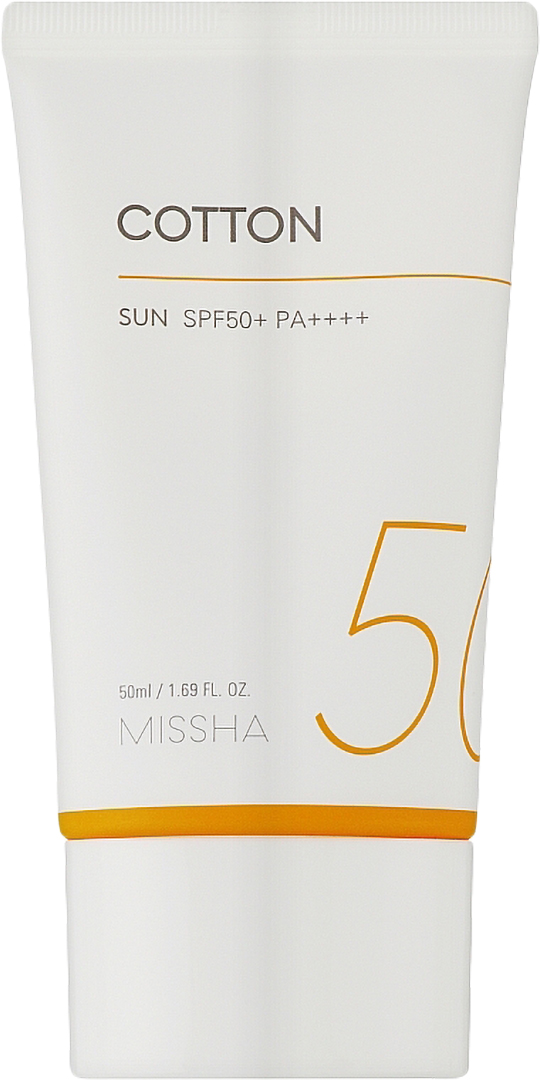 Крем для лица Missha All Around Safe Block Cotton Sun SPF50+/PA++++ (8809747942138) - Фото 1