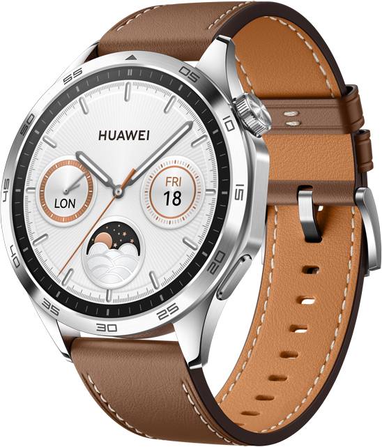 Huawei Watch GT 4 46mm Classic Brown Leather Comfy