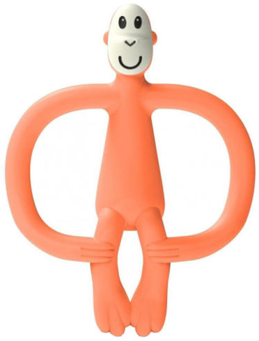 Прорезыватель Matchstick Monkey Обезьянка, оранжевый 11 см (MM-ONT-020) - Фото 1