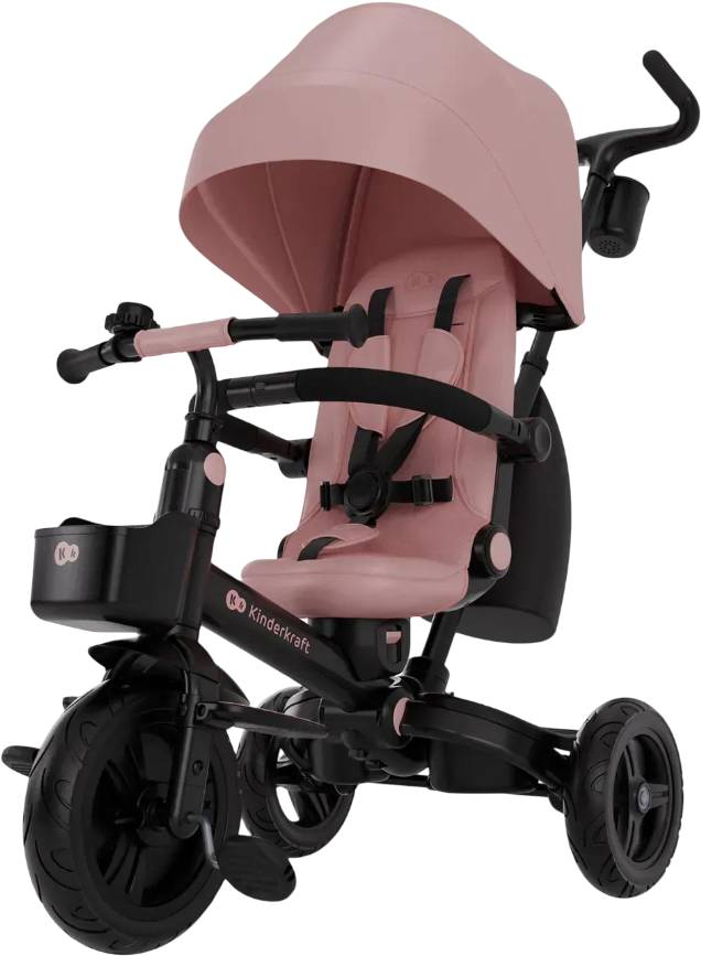 Трёхколёсный велосипед Kinderkraft Aveo 2 Plus Pink (KRAVEO02PNK0000) - Фото 1