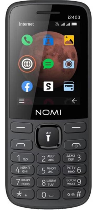 Мобильный телефон Nomi i2403 Black - Фото 1