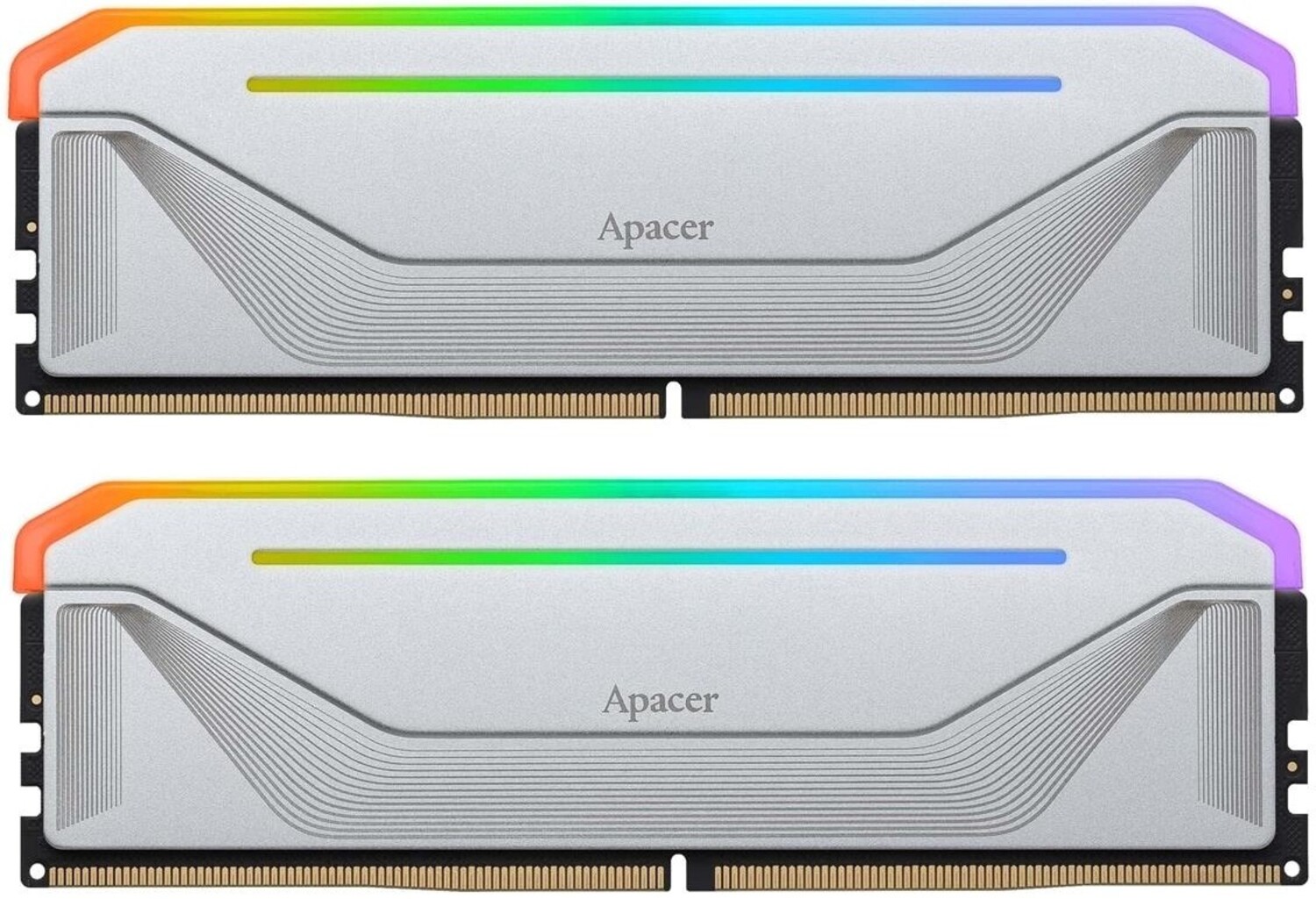 Память DDR Apacer DDR5 2x16GB/5600 Apacer NOX RGB Silver (AH5U32G56C522NWAA-2) - Фото 1