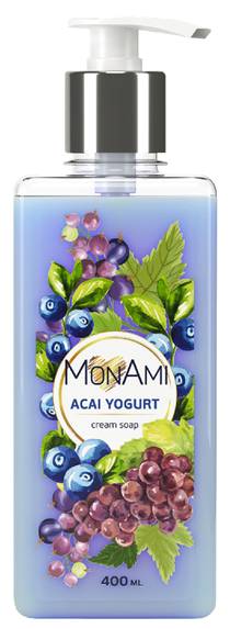 Жидкое мыло для рук MonAmi Acai yogurt 400 мл (4820263230343) - Фото 1