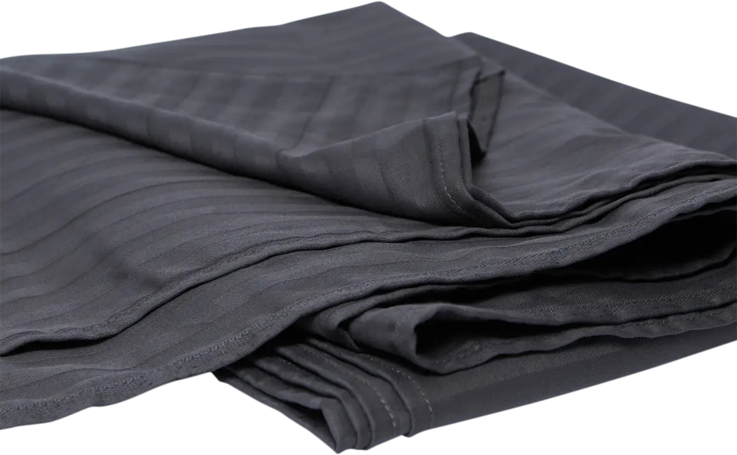 Простынь двуспальная Moon&Star Dark Serenity Satin Stripe Gold Люкс 180х220 см (MS-860000242) - Фото 1