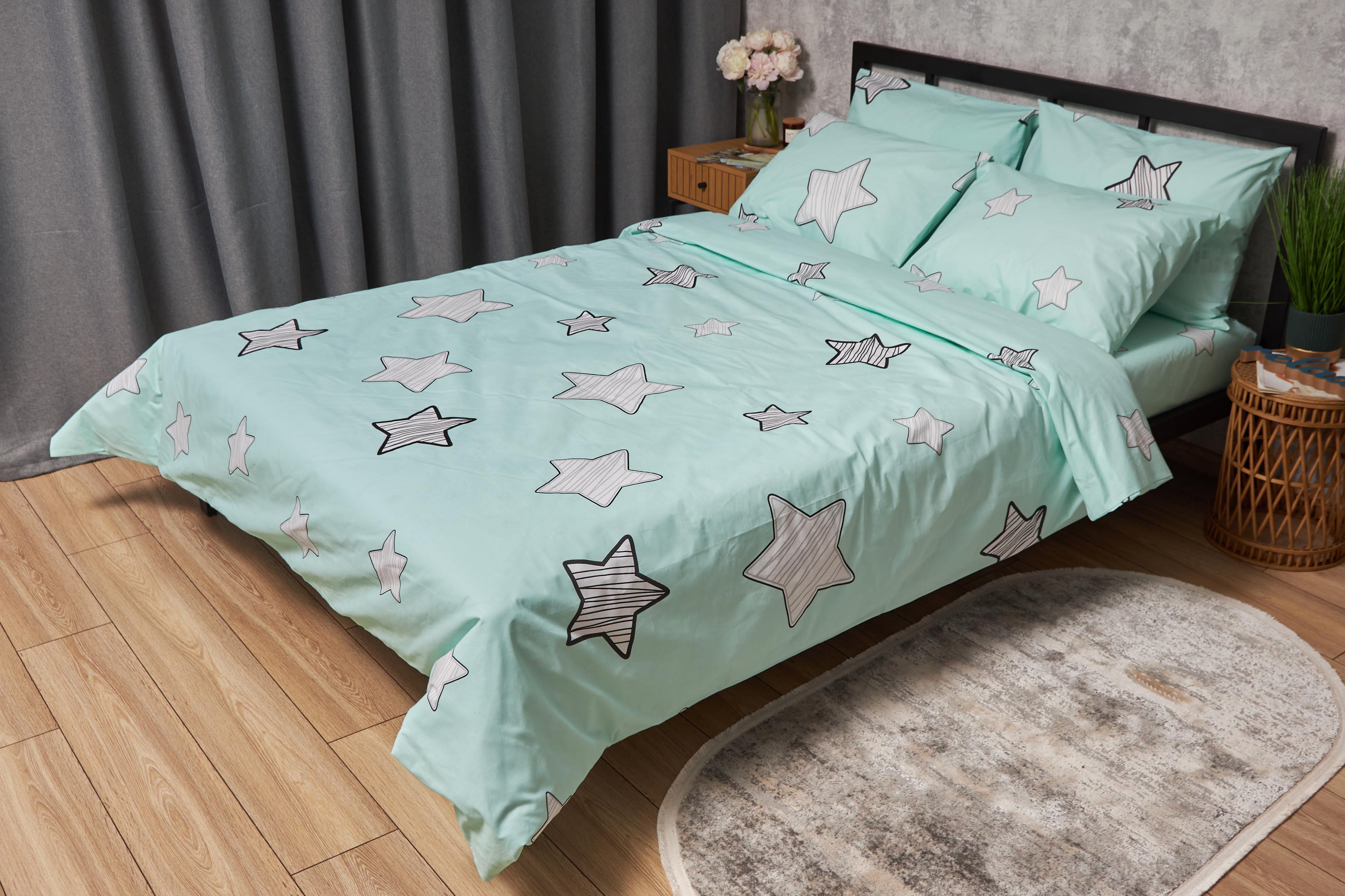 Комплект постельного белья Moon&Star Бязь Gold Люкс «Child Stars» 200х220 нав. 2х70х70 (MS-820005402) - Фото 1