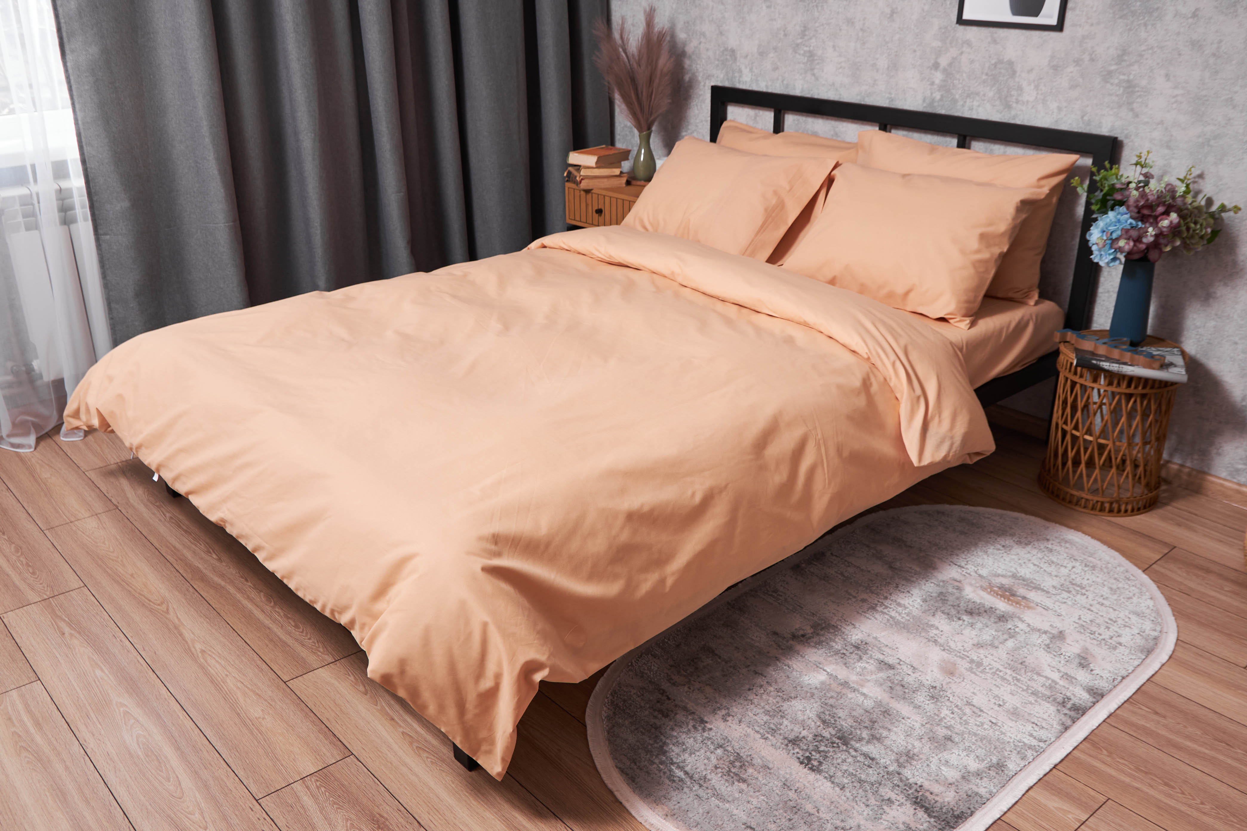 Комплект постельного белья Moon&Star Бязь Gold Люкс Cream 160х220 нав. 2х70х70 (MS-820003277) - Фото 1