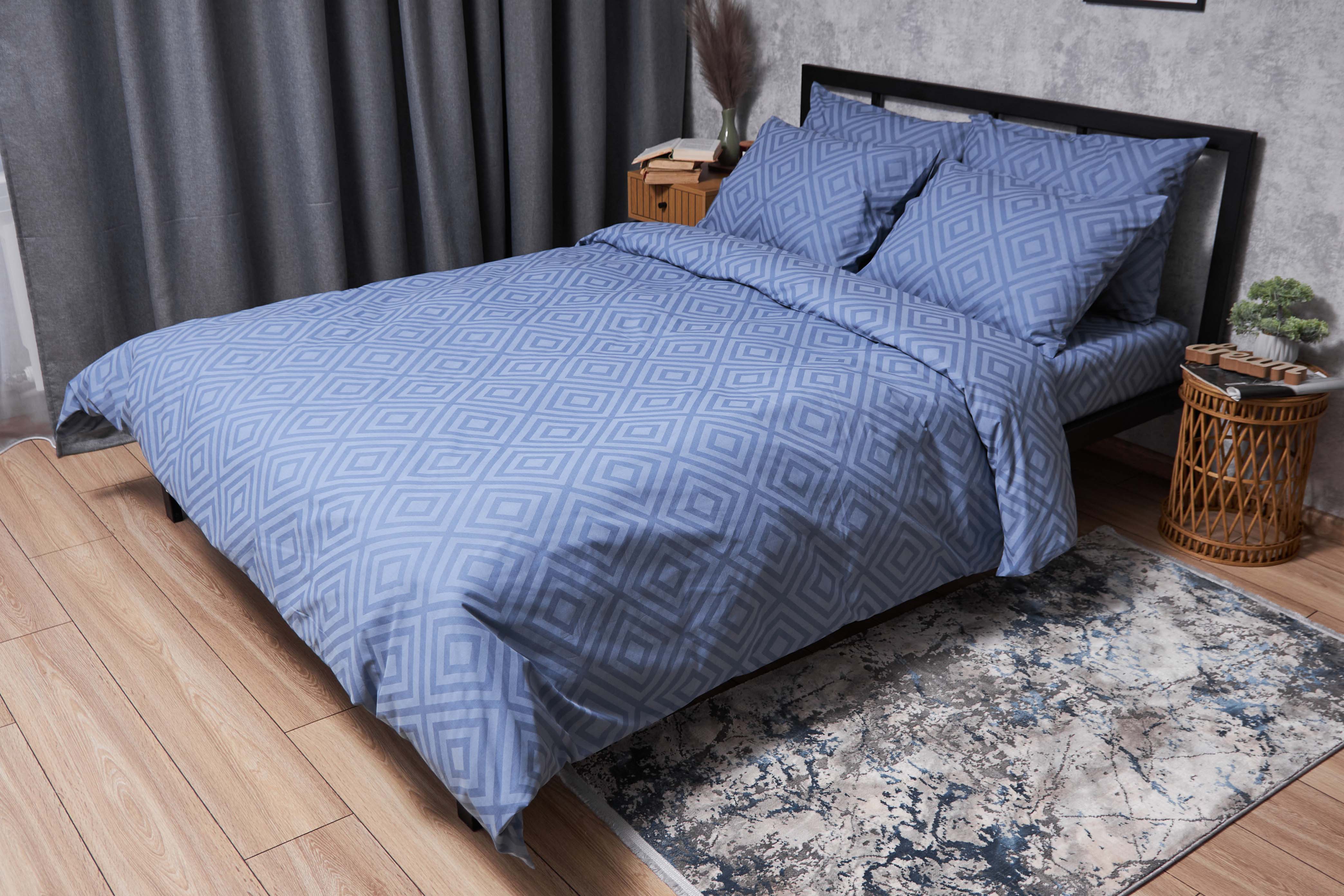 Комплект постільної білизни Moon&Star Бязь Gold Люкс Crystal King Size 220x240 (MS-820004624) - Фото 1