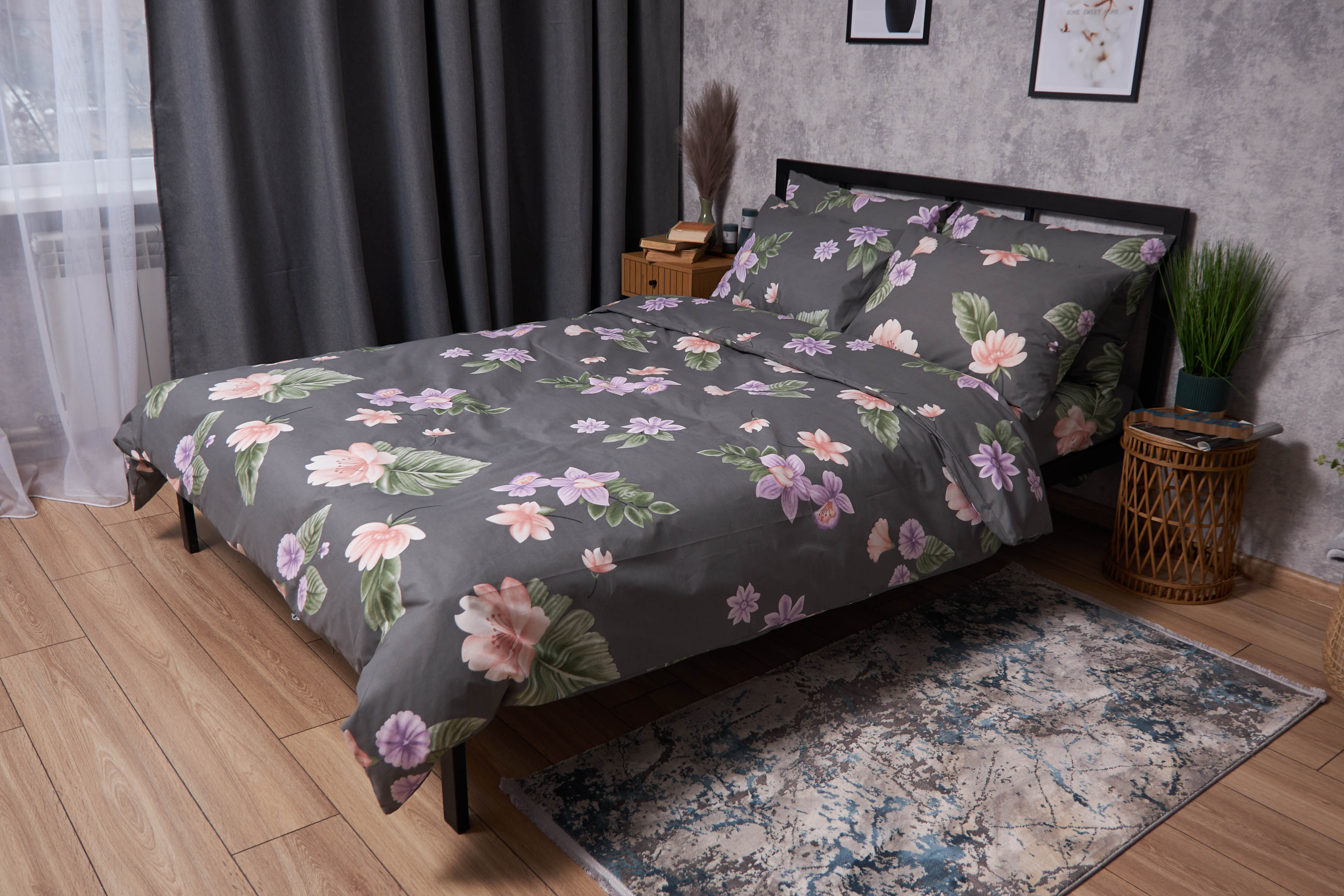 Комплект постільної білизни Moon&Star Бязь Gold Люкс «Gerbera» 160х220х2 нав. 2х40х60 (MS-820004265) - Фото 1
