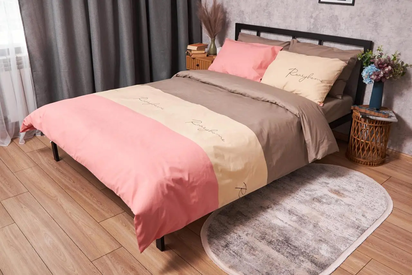 Пододеяльник двуспальный евро Moon&Star Бязь Gold Люкс Honeydew King Size 220x240 см (MS-870000239) - Фото 1