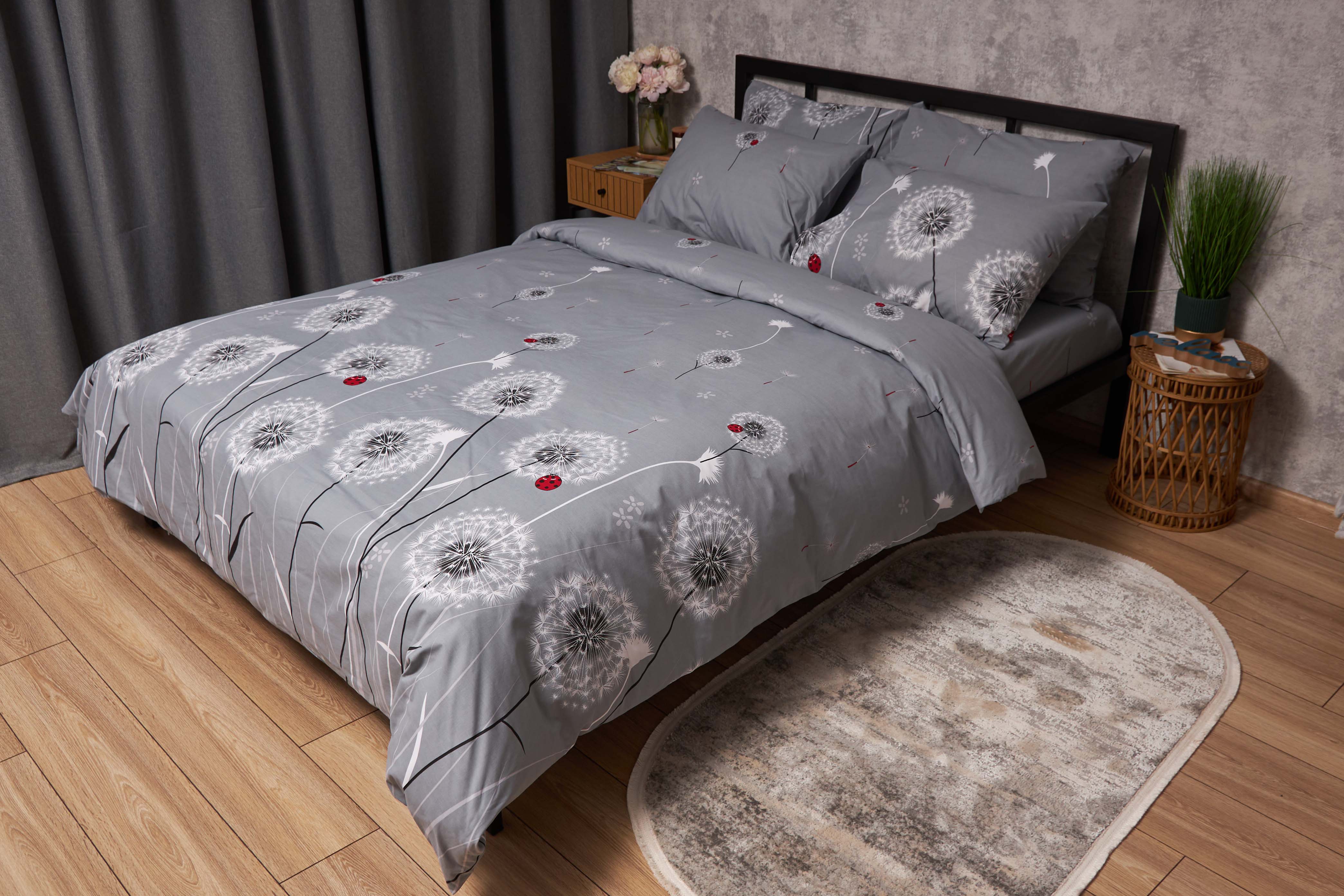 Комплект постельного белья Moon&Star Бязь Gold Люкс Ladybug 160х220 нав. 2х50х70 (MS-820005446) - Фото 1