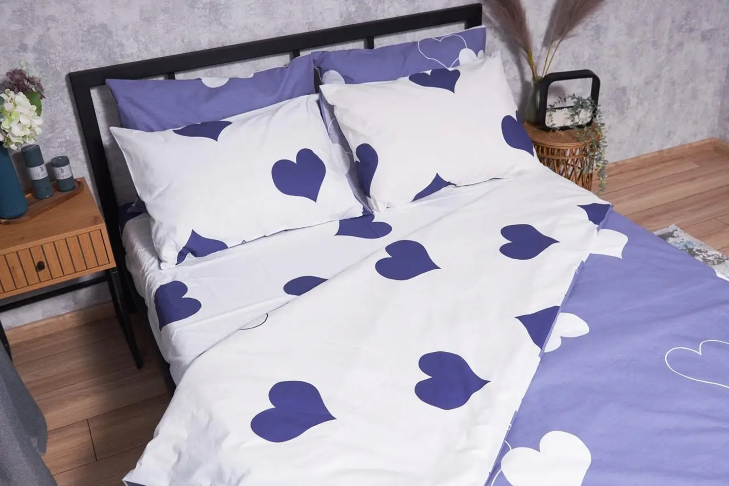 Наволочка Moon&Star Бязь Gold Люкс Royal Blue 50х70 2 шт. (MS-840000357) - Фото 1