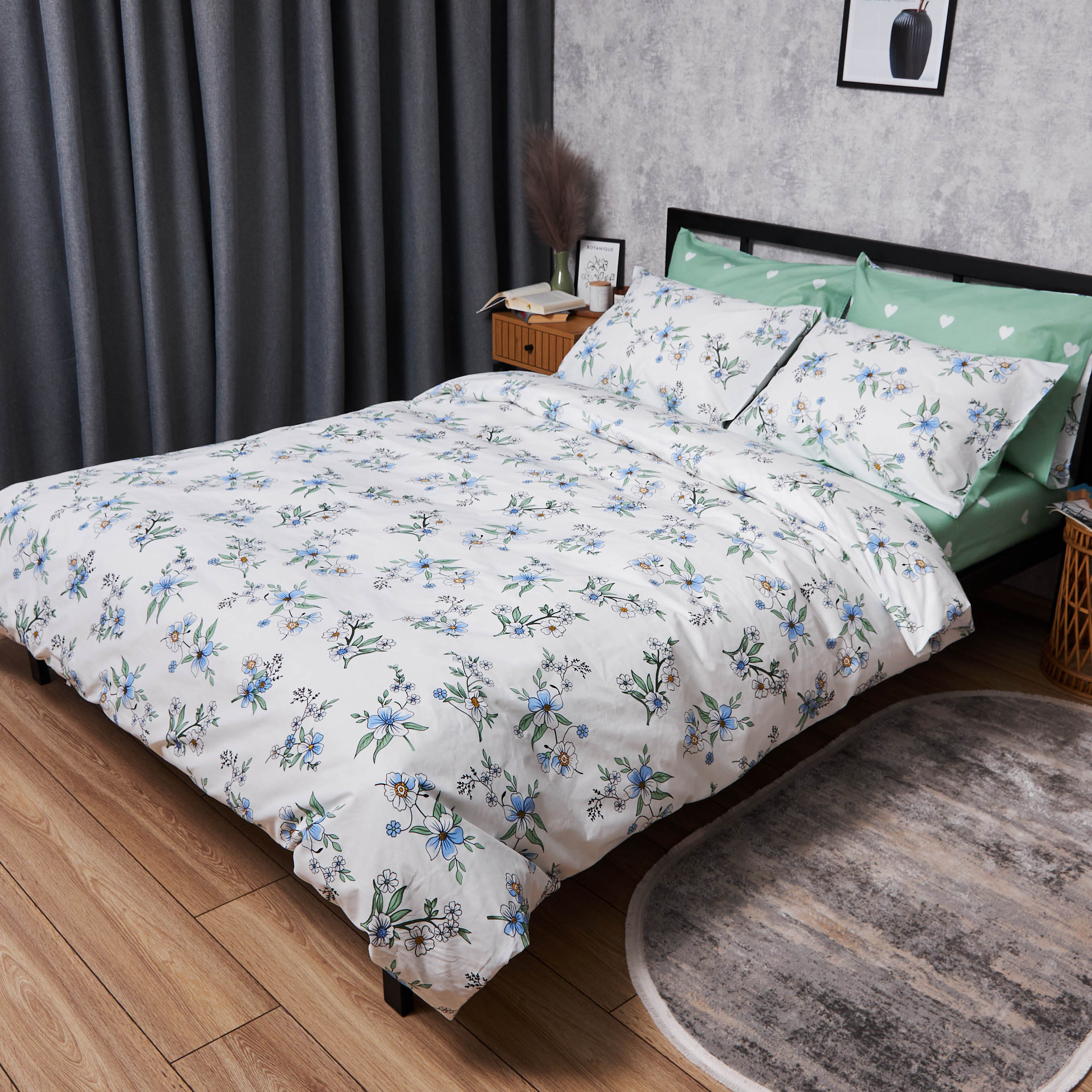 Комплект постельного белья Moon&Star Бязь Gold Люкс «Spring Harmony» 160х220х2 нав. 4х70х70 (MS-820006999) - Фото 1