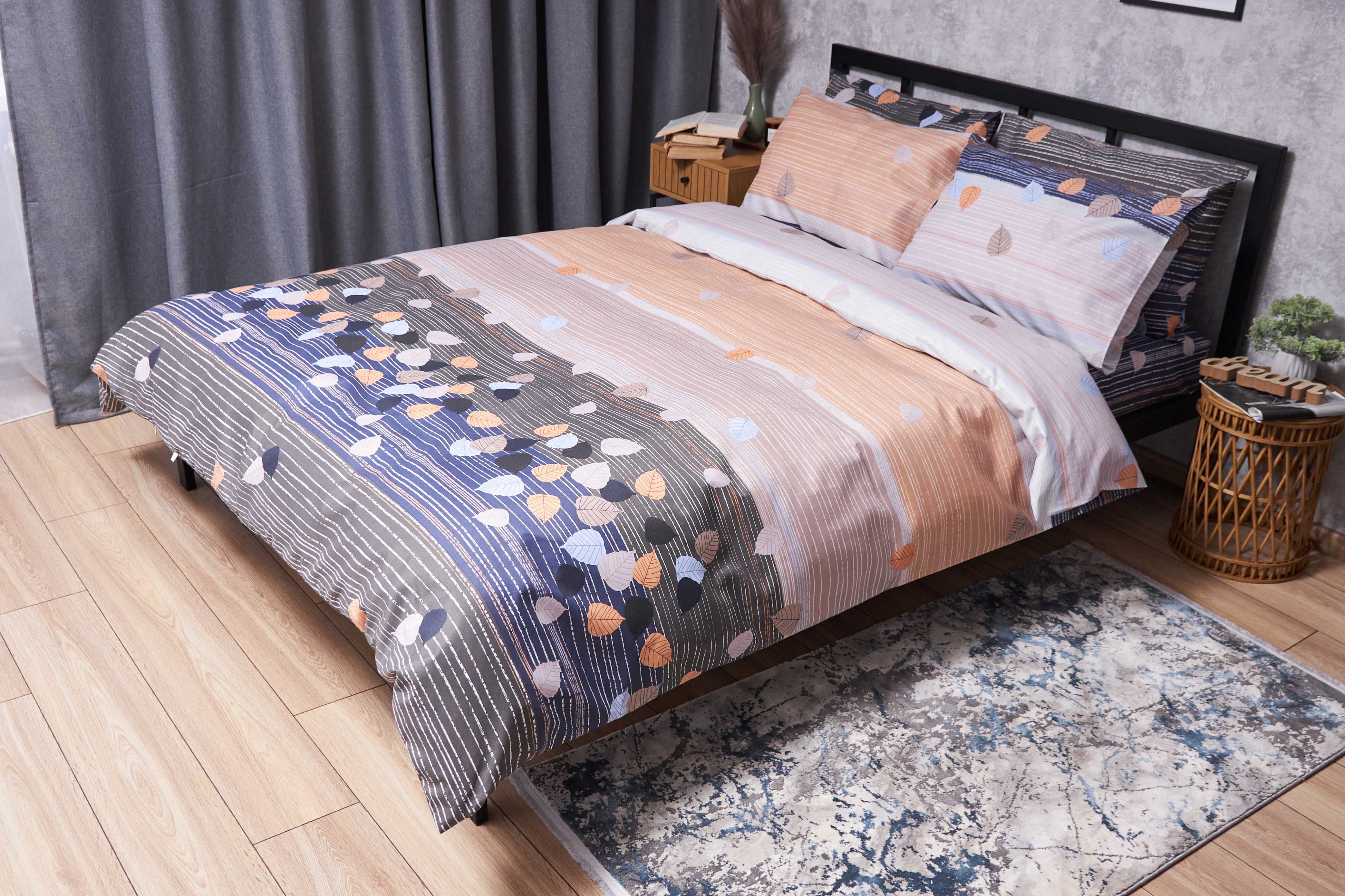 Комплект постільної білизни Moon&Star Premium Autumn Glow 143х210 нав. 4х70х70 (MS-820004989) - Фото 1