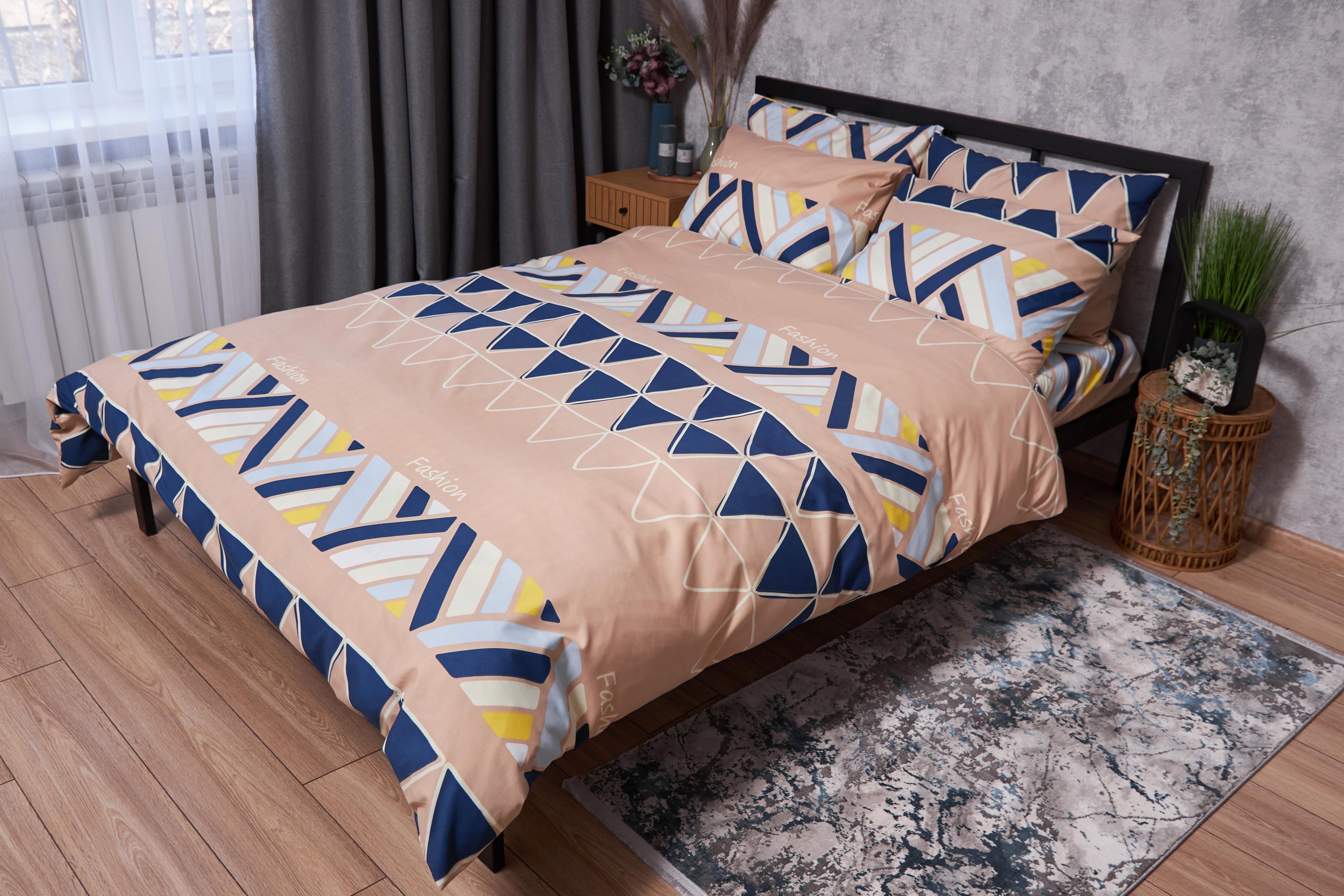 Комплект постільної білизни Moon&Star Полісатин Premium «Fashion» King Size 220x240 см нав. 2х40х60 (MS-820002788) - Фото 1
