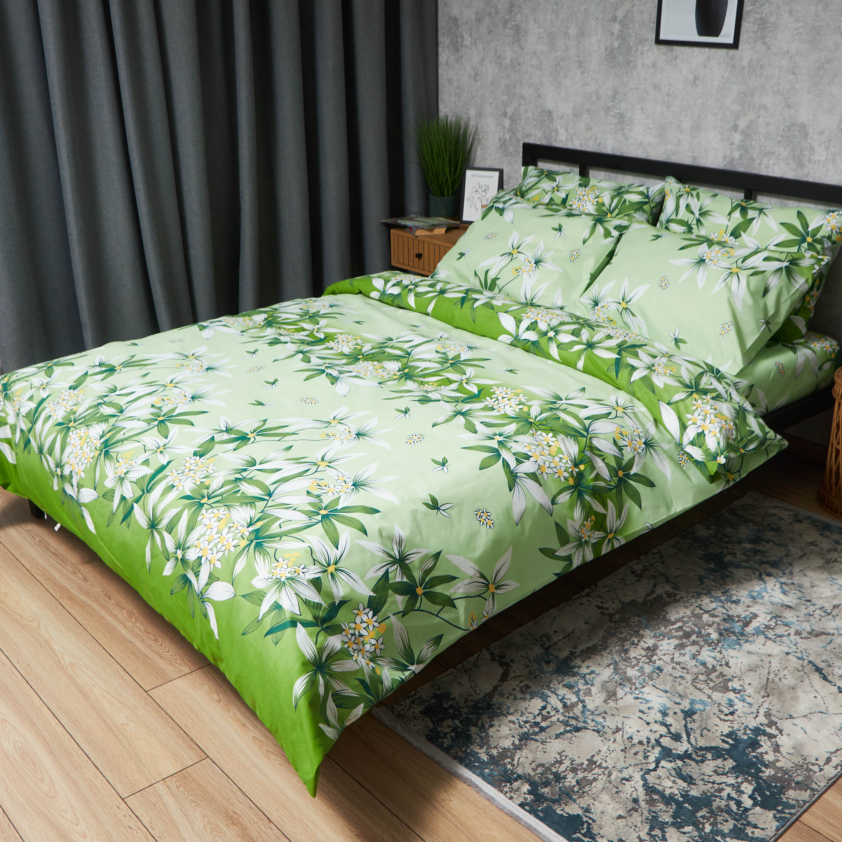 Комплект постельного белья Moon&Star Premium Floral Bliss 160х220х2 нав. 4х70х70 (MS-820008224) - Фото 1