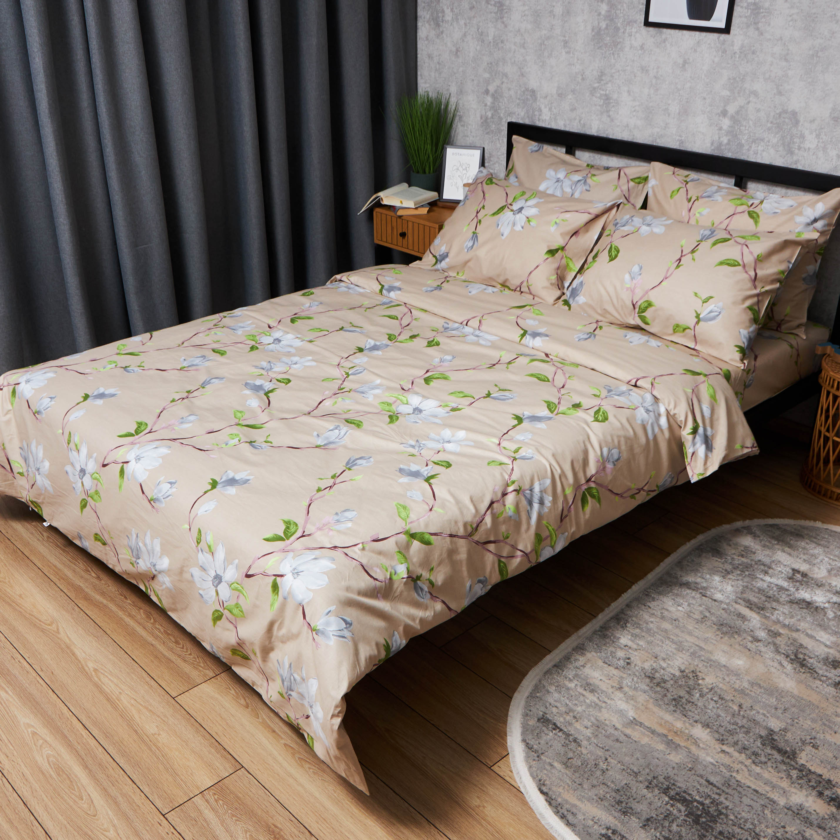 Комплект постільної білизни Moon&Star Satin Elit Magnolia Dream 2х40х60 (MS-820008425) - Фото 1