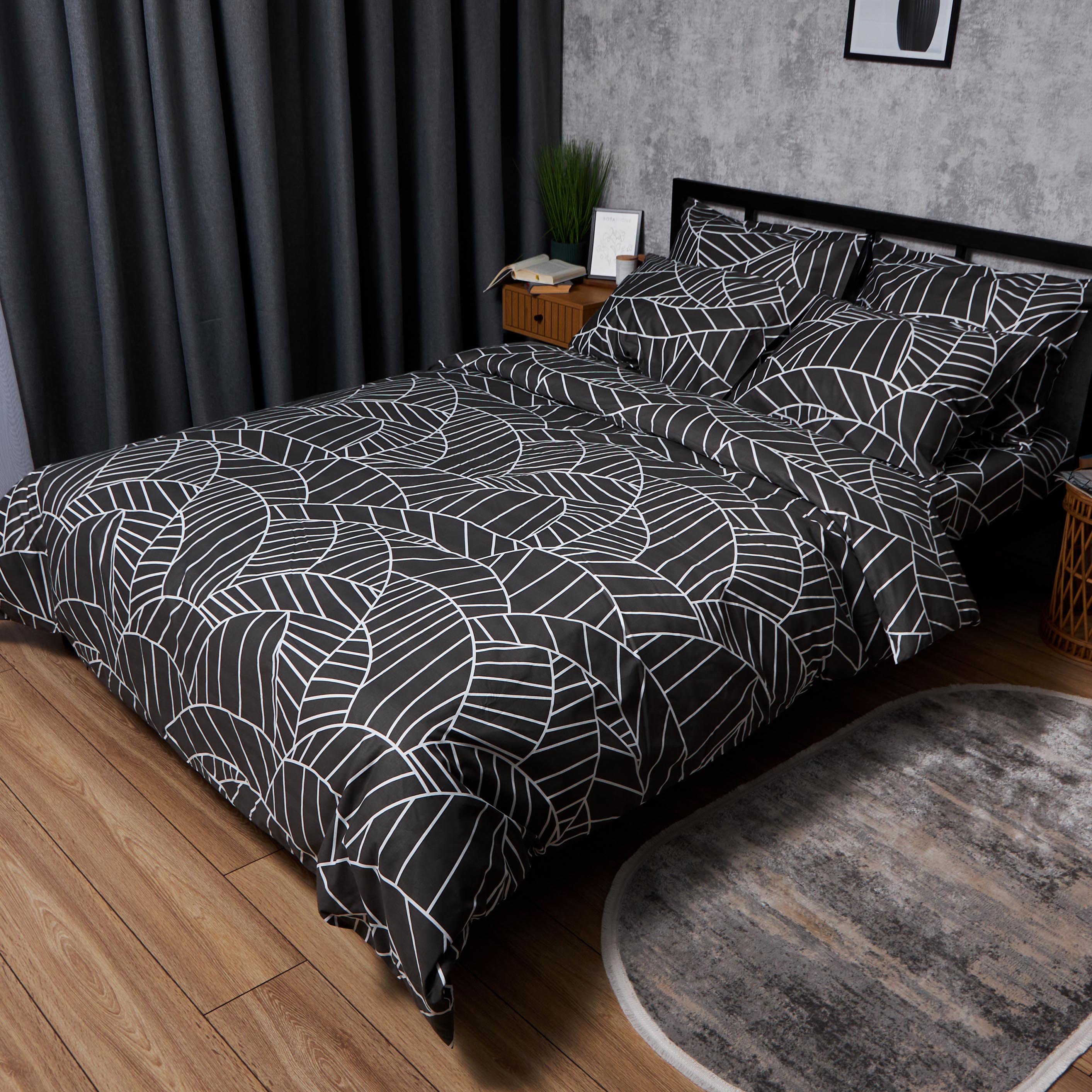 Комплект постельного белья Moon&Star Satin Elit Minimal Chic 160х220 нав. 2х70х70 (MS-820008457) - Фото 1