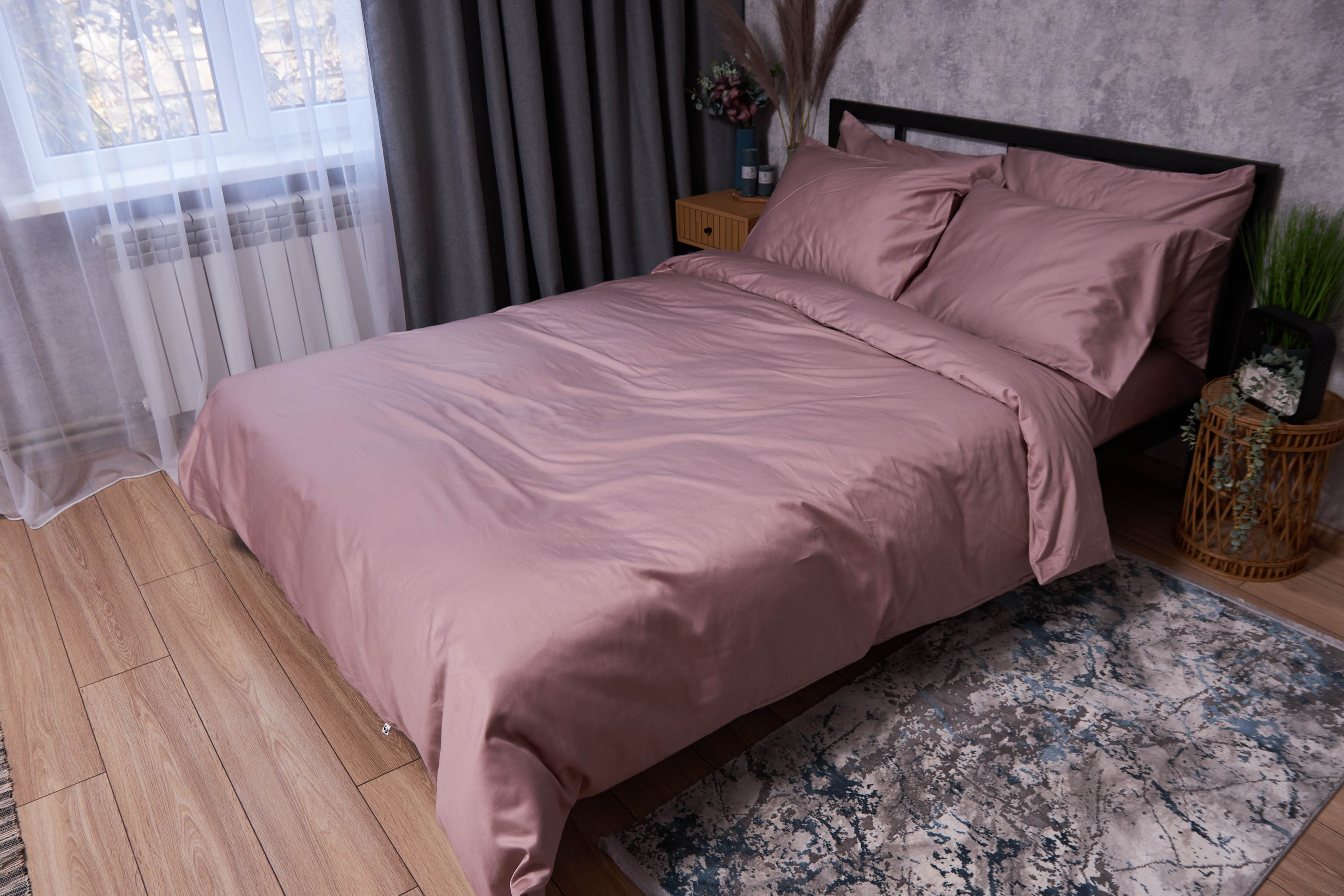 Комплект постельного белья Moon&Star Satin Premium Coral Reef 143х210х2 нав. 4х50х70 (MS-820002921) - Фото 1