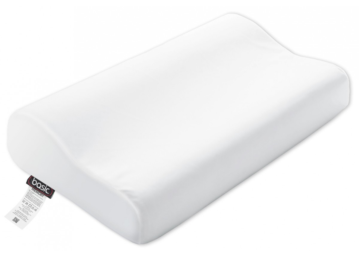Подушка ортопедична Sonex Basic Memory 40x60x11/9 см Біла (SO102445) - Фото 1