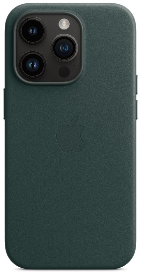 Уценка - Чехол для смартфона Apple iPhone 14 Leather Case with MagSafe - Forest Green (MPP53) - Фото 1