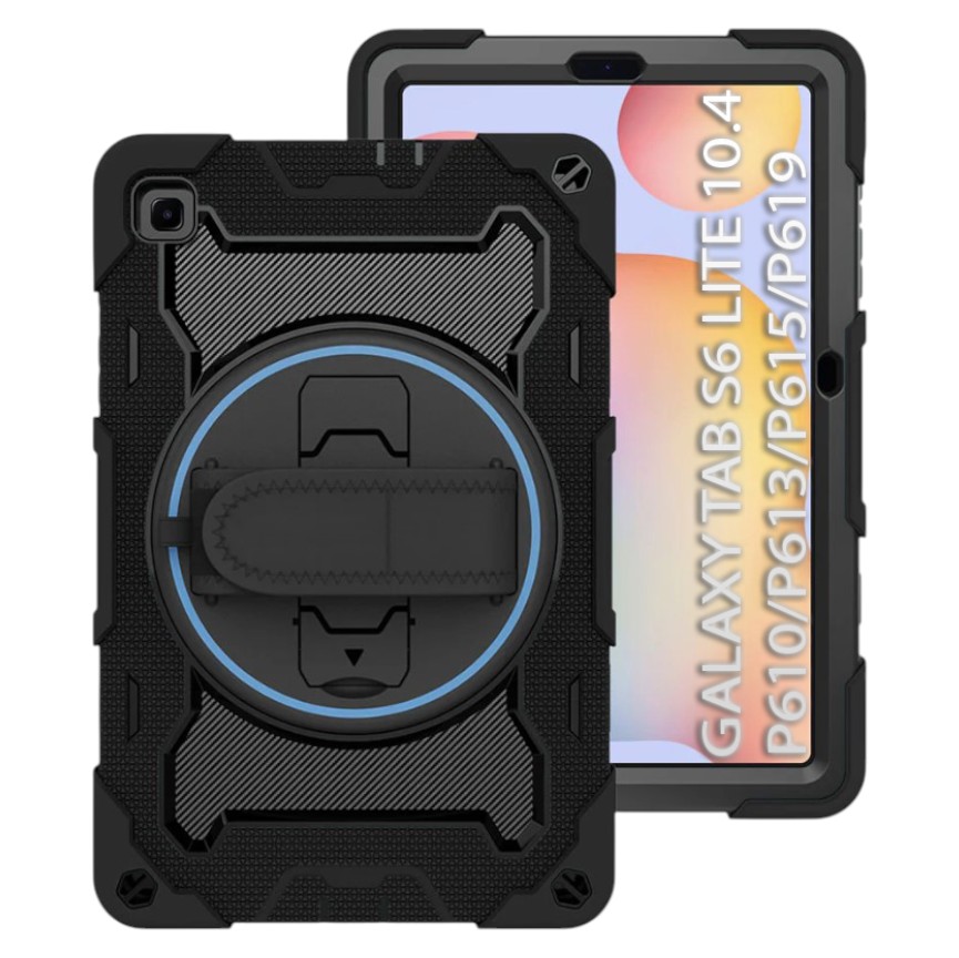 Чехол для планшета BeCover Horizontal handle for Samsung Galaxy Tab S6 Lite 10.4 P610/P613/P615/P619 Black (712918) - Фото 1