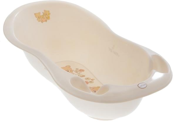 Детская ванночка Tega Baby LUX Мишки с термометром 102 см Кремовая (MS-005LUX-119) - Фото 1