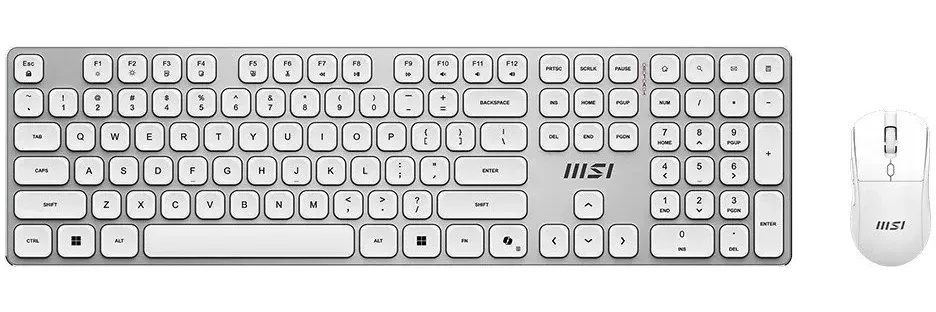 Клавіатура + миша бездротова MSI FORGE K210 W COMBO WHITE UA Wireless (S11-43UA305-Y92)