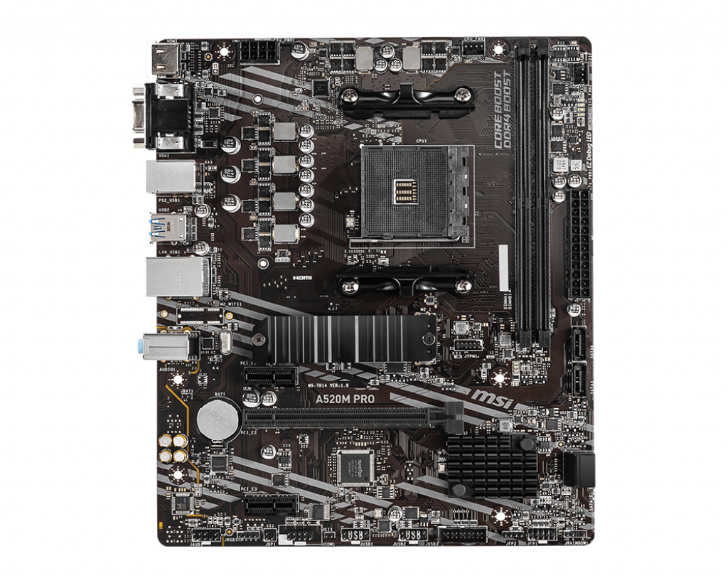 Материнская плата MSI A520M Pro Socket AM4 - Фото 1