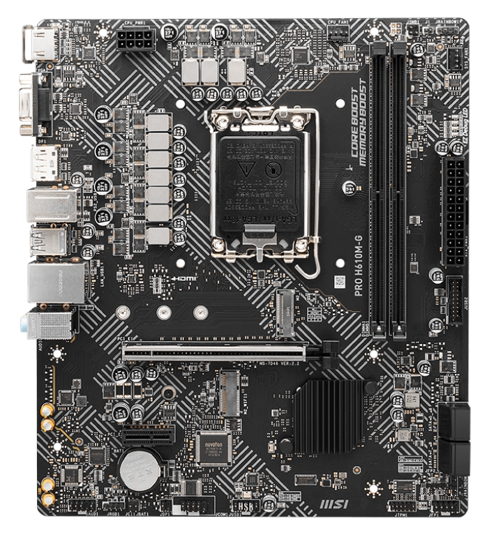 Материнська плата MSI H610M-G DDR5 - Фото 1