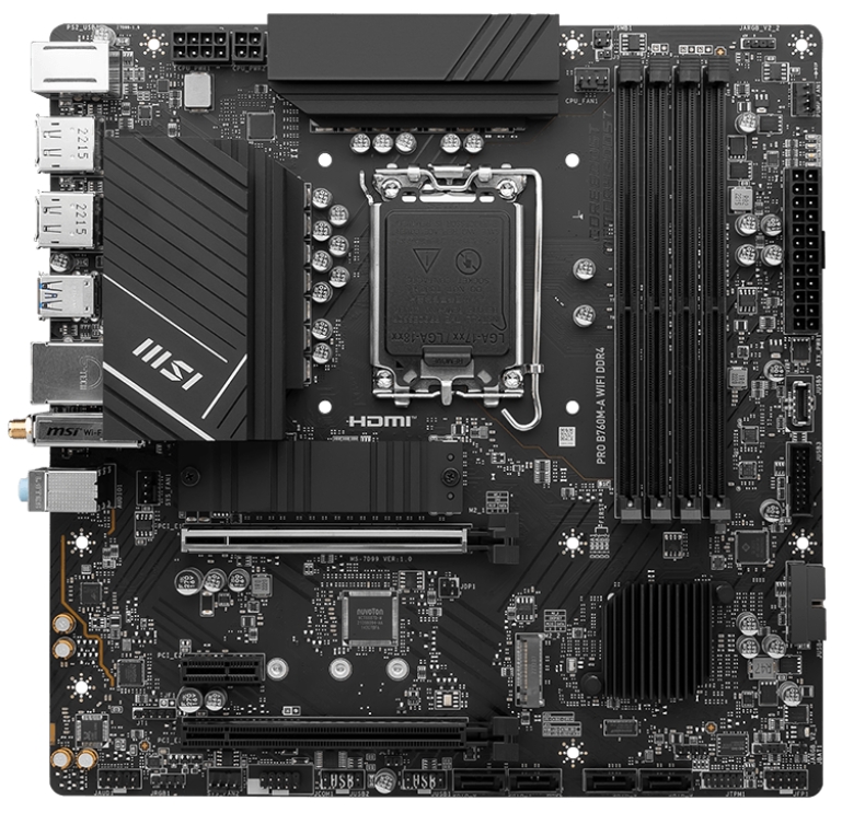 Материнская плата MSI Pro B760M-A WiFi DDR4 - Фото 1