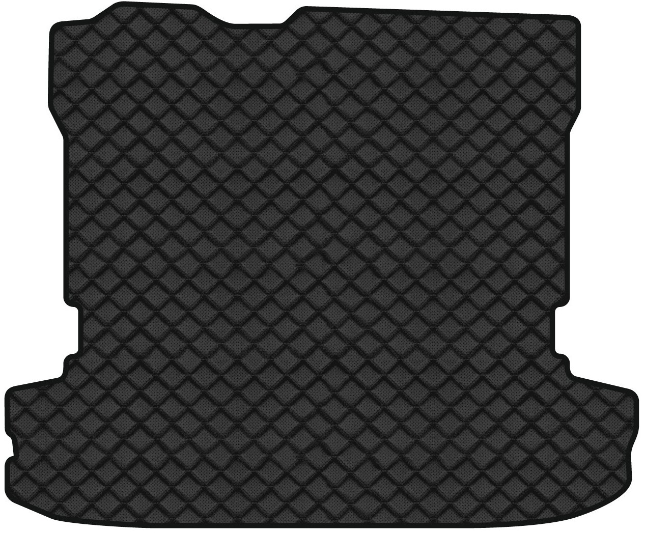 Килимок з екошкіри в багажник авто EVAtech ECO для Pajero Wagon (V60) 5-doors Mitsubishi 2000-2007 3 покоління SUV EU MT1683BO1BBB - Фото 1