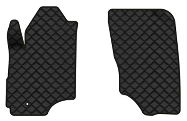 Коврики из экокожи в салон авто передние EVAtech для Outlander Mitsubishi 2003-2006 1 поколение SUV EU MT3179ALO2CP1BBB - Фото 1