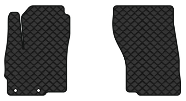 Коврики из экокожи в салон авто передние EVAtech для Outlander 5 seats Mitsubishi 2013 3 поколение SUV EU MT3180A2AV2BBB - Фото 1