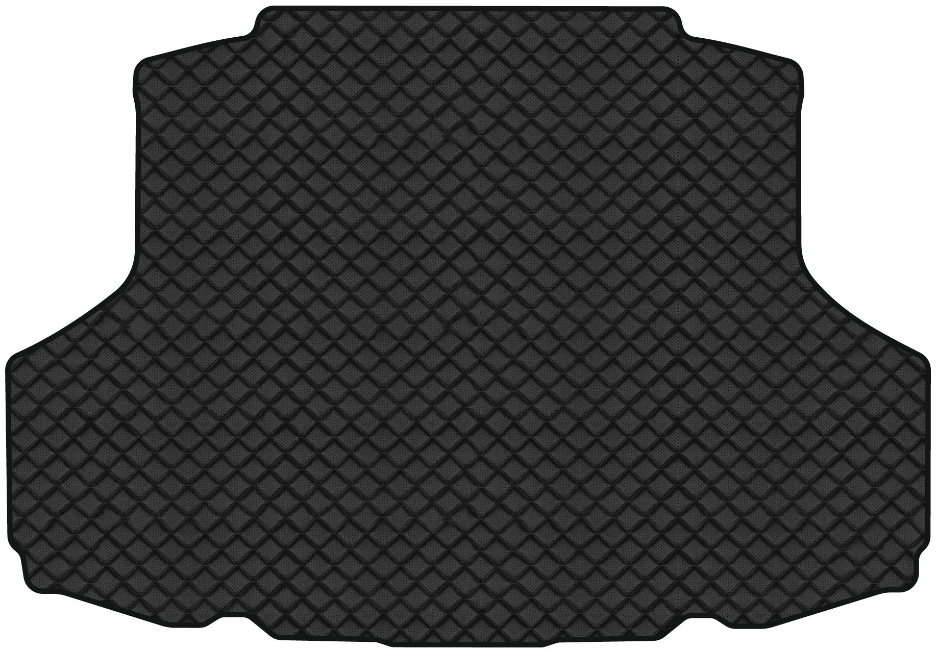 Килимок з екошкіри в багажник авто EVAtech ECO для Lancer (9) Mitsubishi 2000-2009 9 покоління Sedan EU MT32725B1BBB - Фото 1