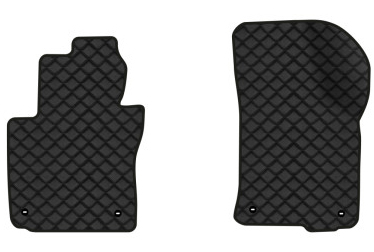 Коврики из экокожи в салон авто передние EVAtech для Octavia A5 (MT, 4 clips) Skoda 2004-2013 2 поколение Liftback EU (SK12163AB2TL4BBB) - Фото 1