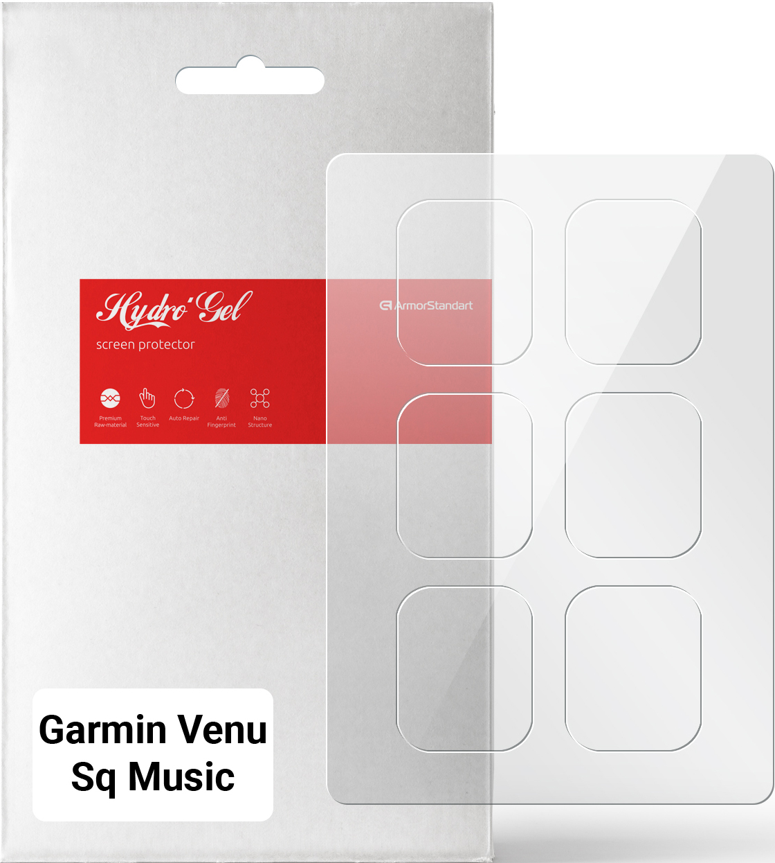 Защитная пленка для смарт-часов Armorstandart for Garmin Venu Sq Music 6 шт. (ARM65781) - Фото 1