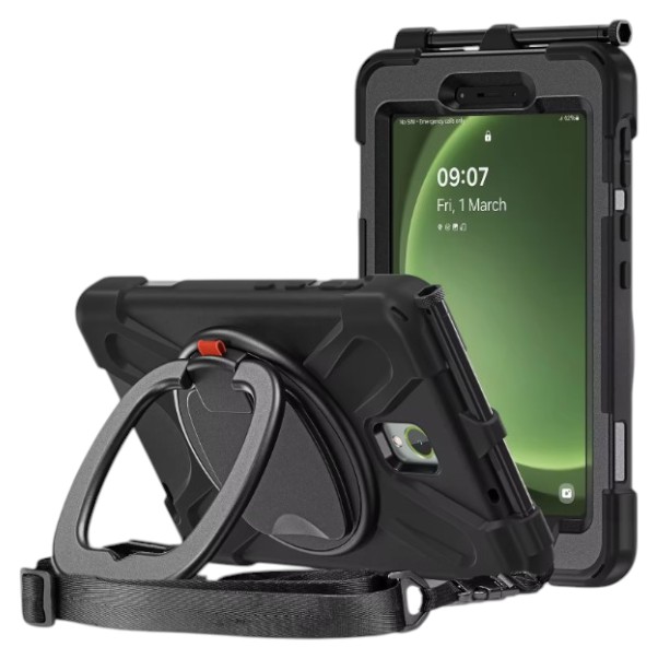 Чехол для планшета BeCover Heavy Duty Case With Stand Holder for Samsung Galaxy Tab Active 5 SM-X306B 8" Black (710950) - Фото 1