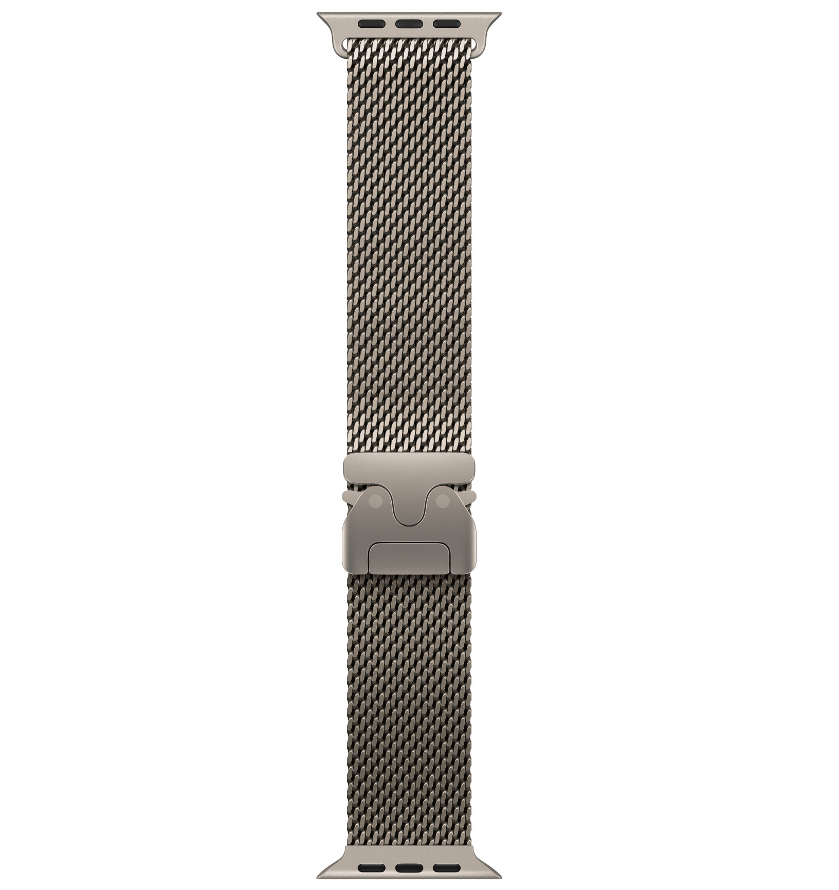 Ремешок для смарт-часов Apple 49mm Natural Titanium Milanese Loop - Medium (MXKD3ZM/A) - Фото 1