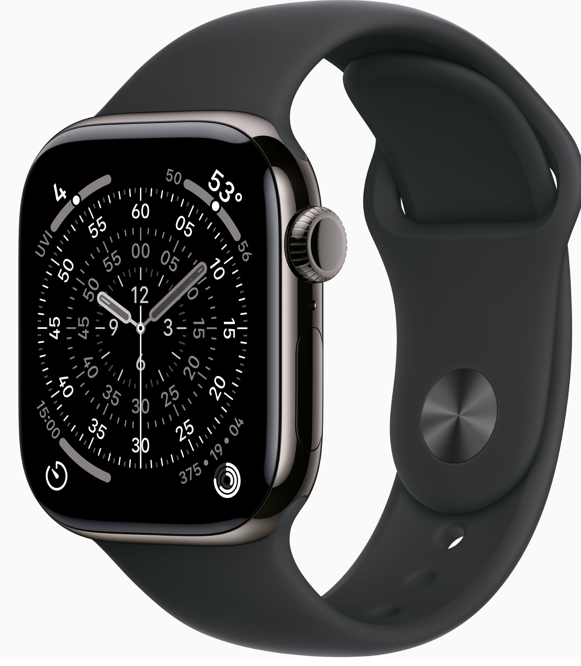 Смарт-годинник Apple Watch Series 11 GPS + eSIM 42mm Slate Titanium Case with Black Sport Band - S/M - Фото 1
