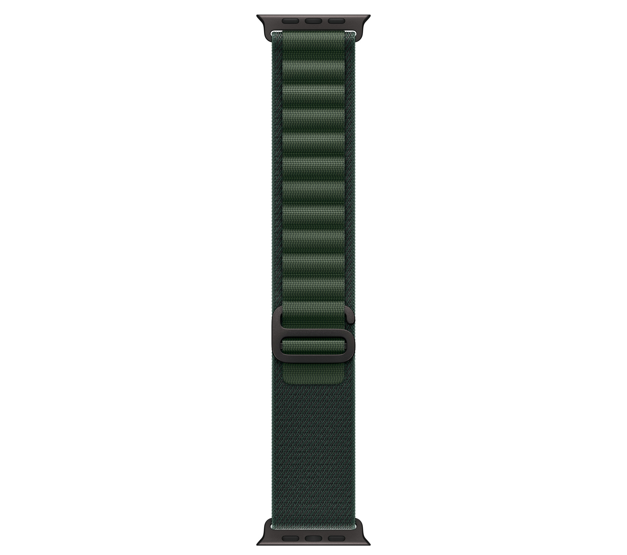 Ремешок для смарт-часов Apple 49mm Dark Green Alpine Loop - Large - Black Titanium Finish (MYPT3ZM/A) - Фото 1
