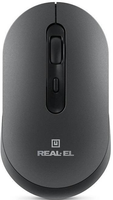 Мышь беспроводная REAL-EL RM-470W Dark Gray (EL123200049) - Фото 1