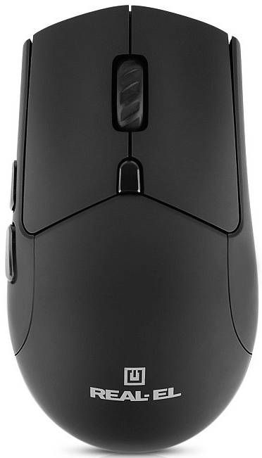 Мышь беспроводная REAL-EL RM-460W Black (EL123200048) - Фото 1