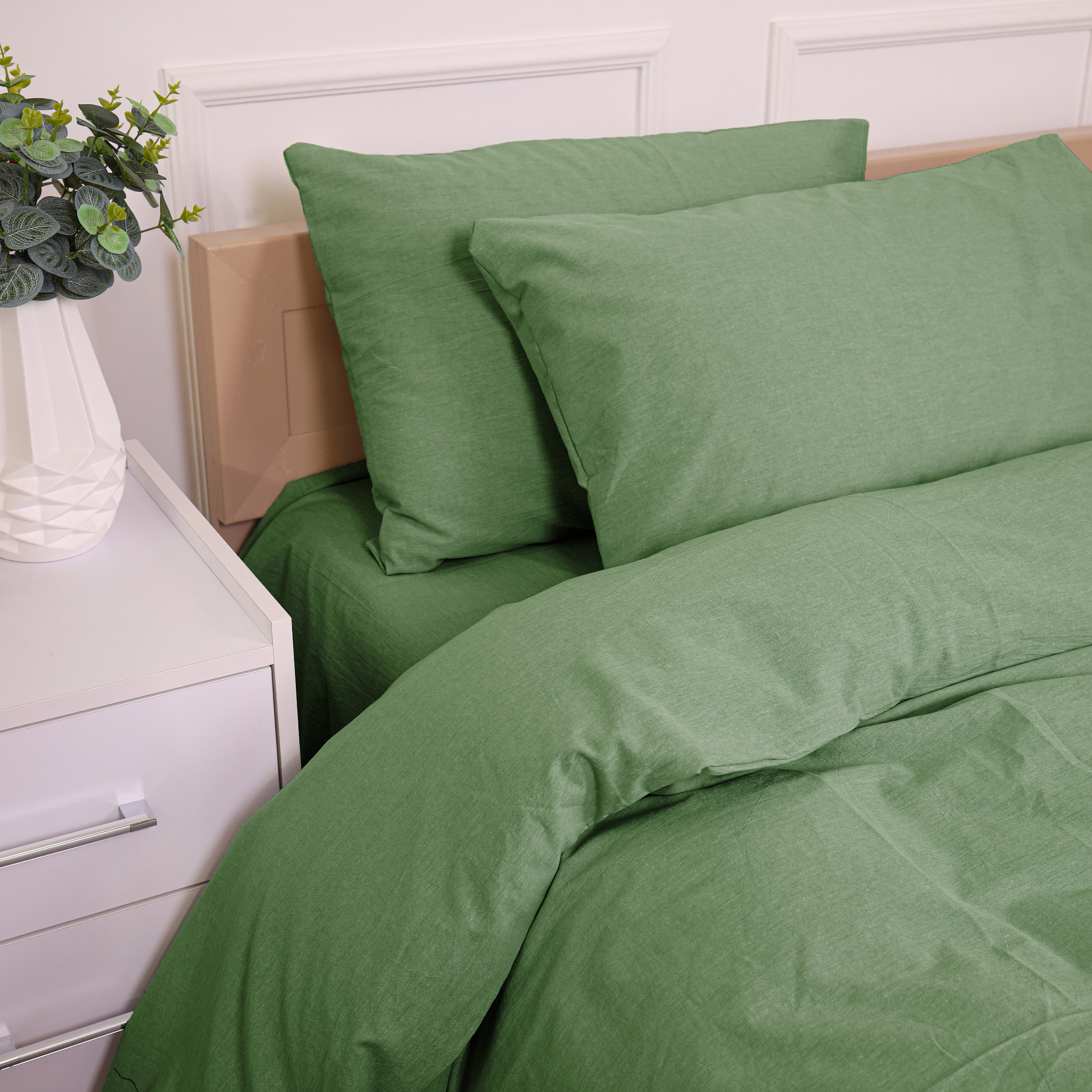 Комплект постільної білизни MirSon King Size 220х240 см 40-0023 Mystic Forest Варена бавовна (2200009677687) - Фото 1